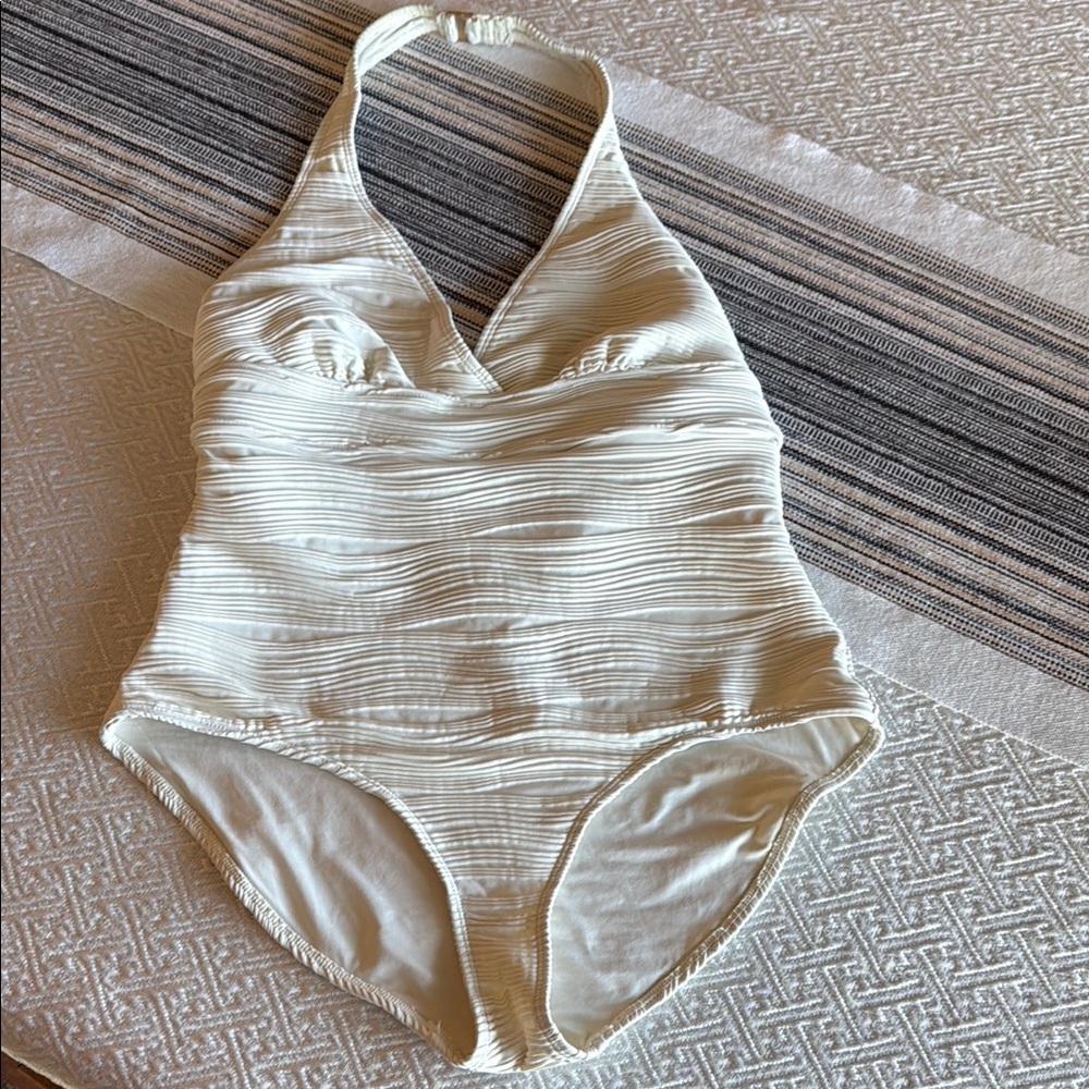 Anne Cole Cream Swimsuit